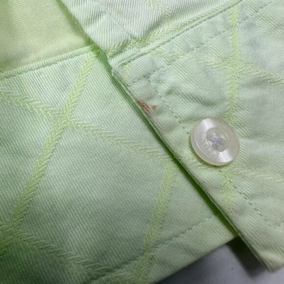 Lilly Pulitzer Soft Green Button-front Collared Long Sleeve Blouse, 8 - Picture 11 of 11
